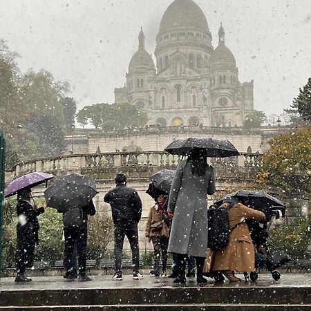 Montmartre Joli 2 Pieces Au Pied Du Sacre Coeur Lägenhet Paris Exteriör bild